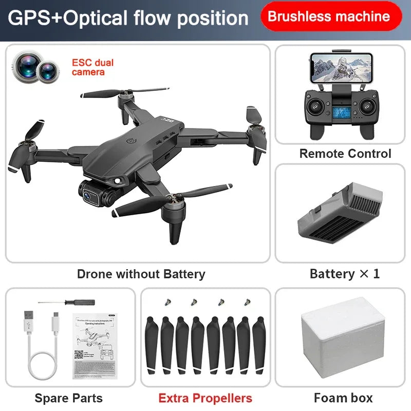 Drone professionnel L900 Pro SE MAX, GPS, 4K, WiFi 5G, caméra FPV, évitement d'obstacles à 360 °, moteur sans balais, quadriroto