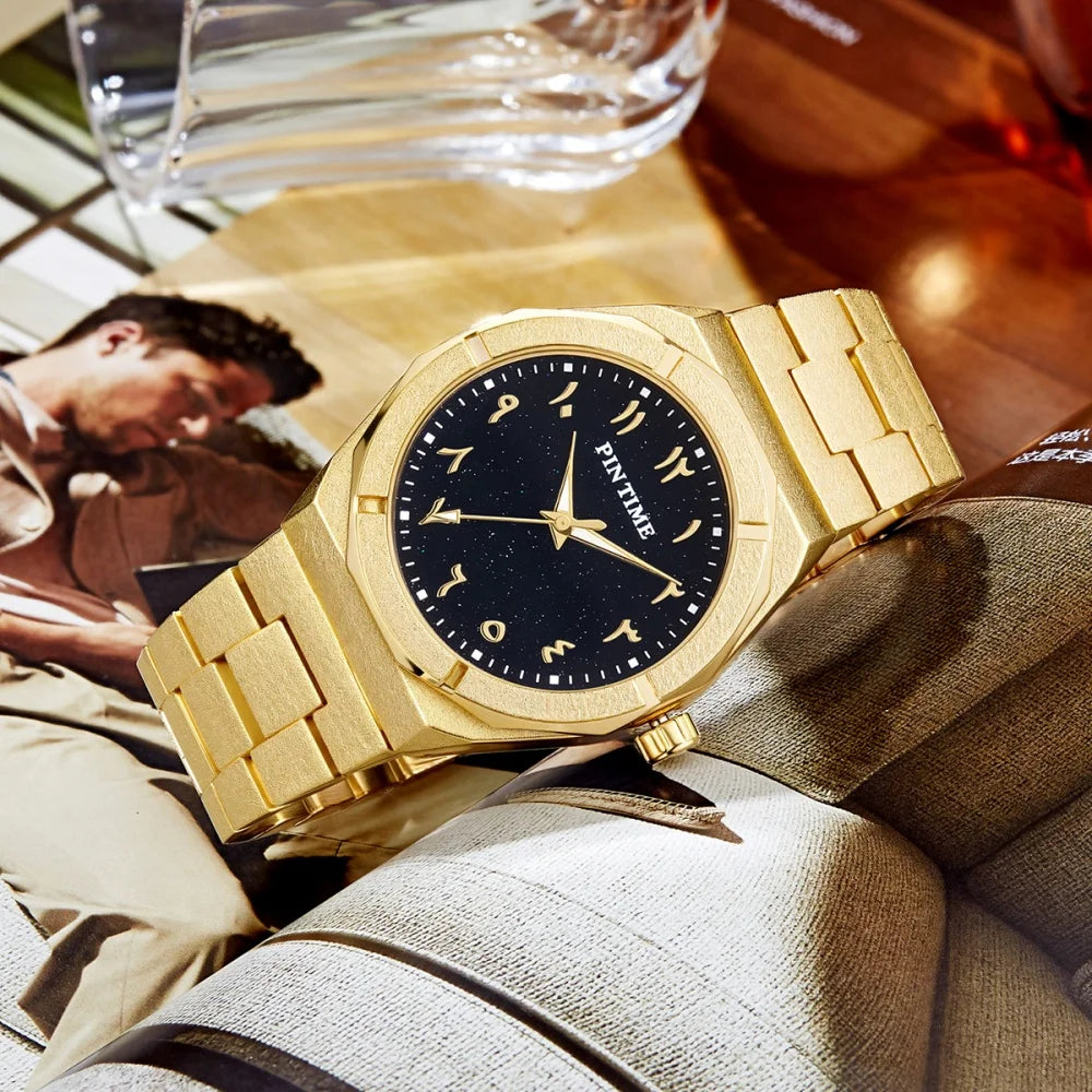 New Arabic Watches Men Top Brand Luxury Casaul Business Waterproof Quartz Wristwatches Male Clock Relogio Masculino Dropshipping