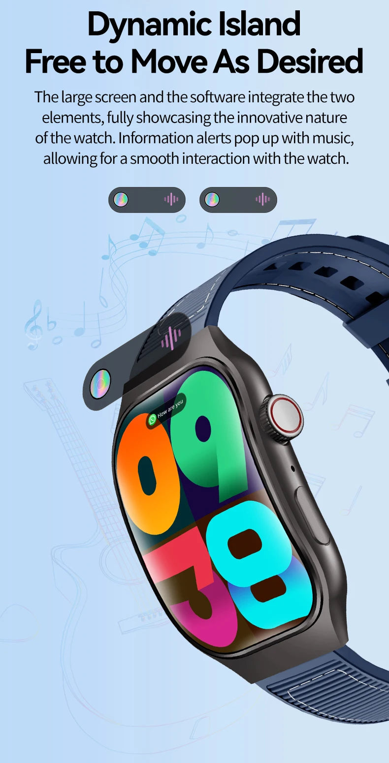 LAXASFIT 2.01 Inch Curved Screen Men's Smart Watch Bluetooth 5.3 HD Call Multiple Sports Modes Woman Watch Gift