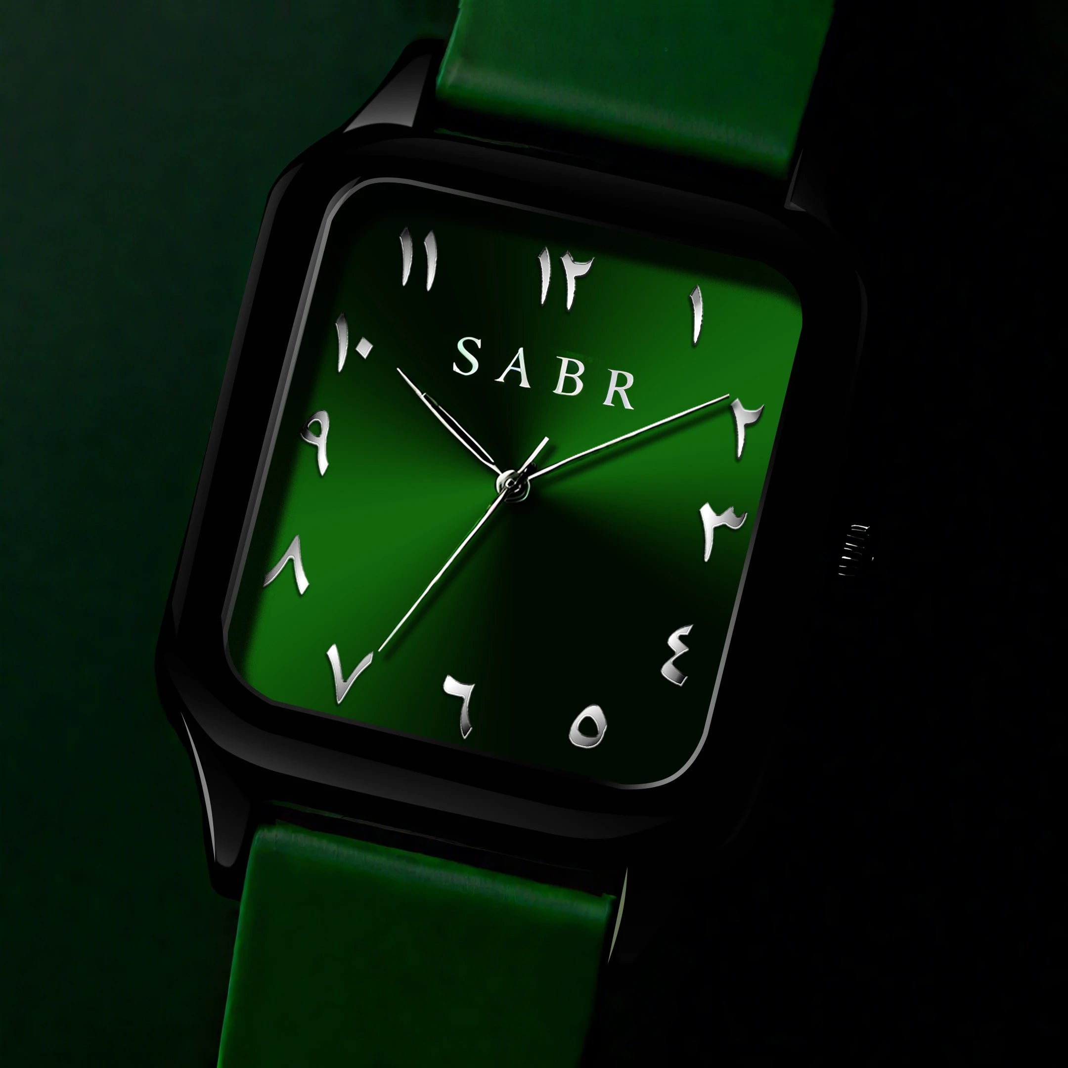 Men's Business Watch Sabr Arabic Numeral Watch Men's Quartz Wristwatch 3Atm Waterproof Silicone Strap Magnetic Clasp Alloy Case