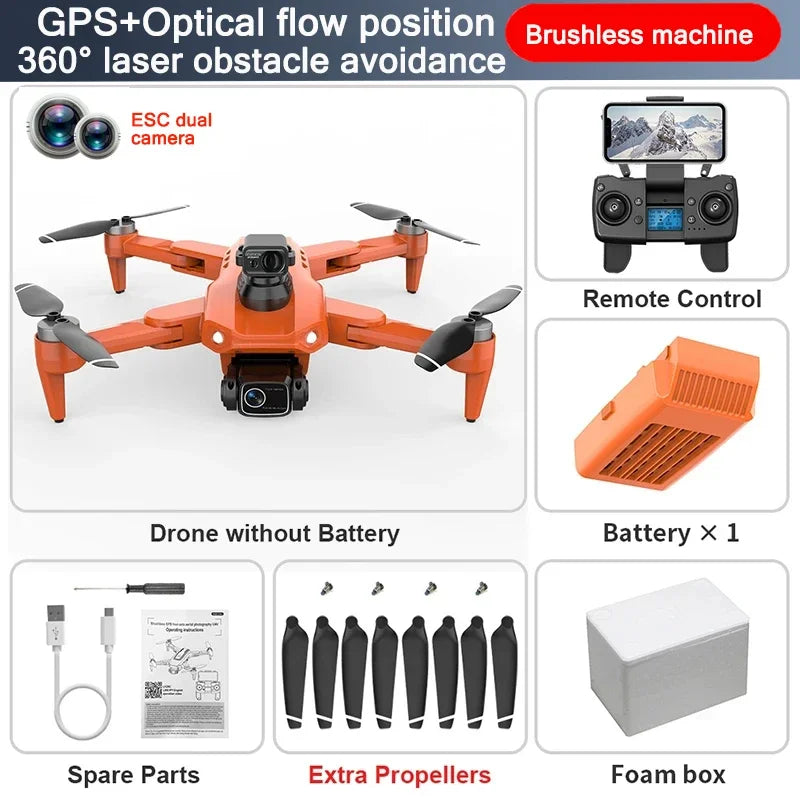 Drone professionnel L900 Pro SE MAX, GPS, 4K, WiFi 5G, caméra FPV, évitement d'obstacles à 360 °, moteur sans balais, quadriroto