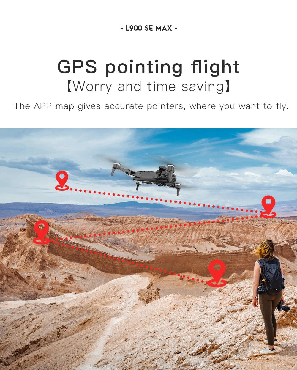 Drone professionnel L900 Pro SE MAX, GPS, 4K, WiFi 5G, caméra FPV, évitement d'obstacles à 360 °, moteur sans balais, quadriroto