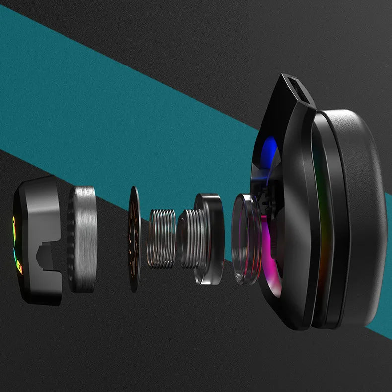 Gaming Headphones For PC/PS4/PS5 EKSA E1000 7.1 Surround RGB Gaming Headset Gamer USB Wired Headphones With Noise Cancelling Mic