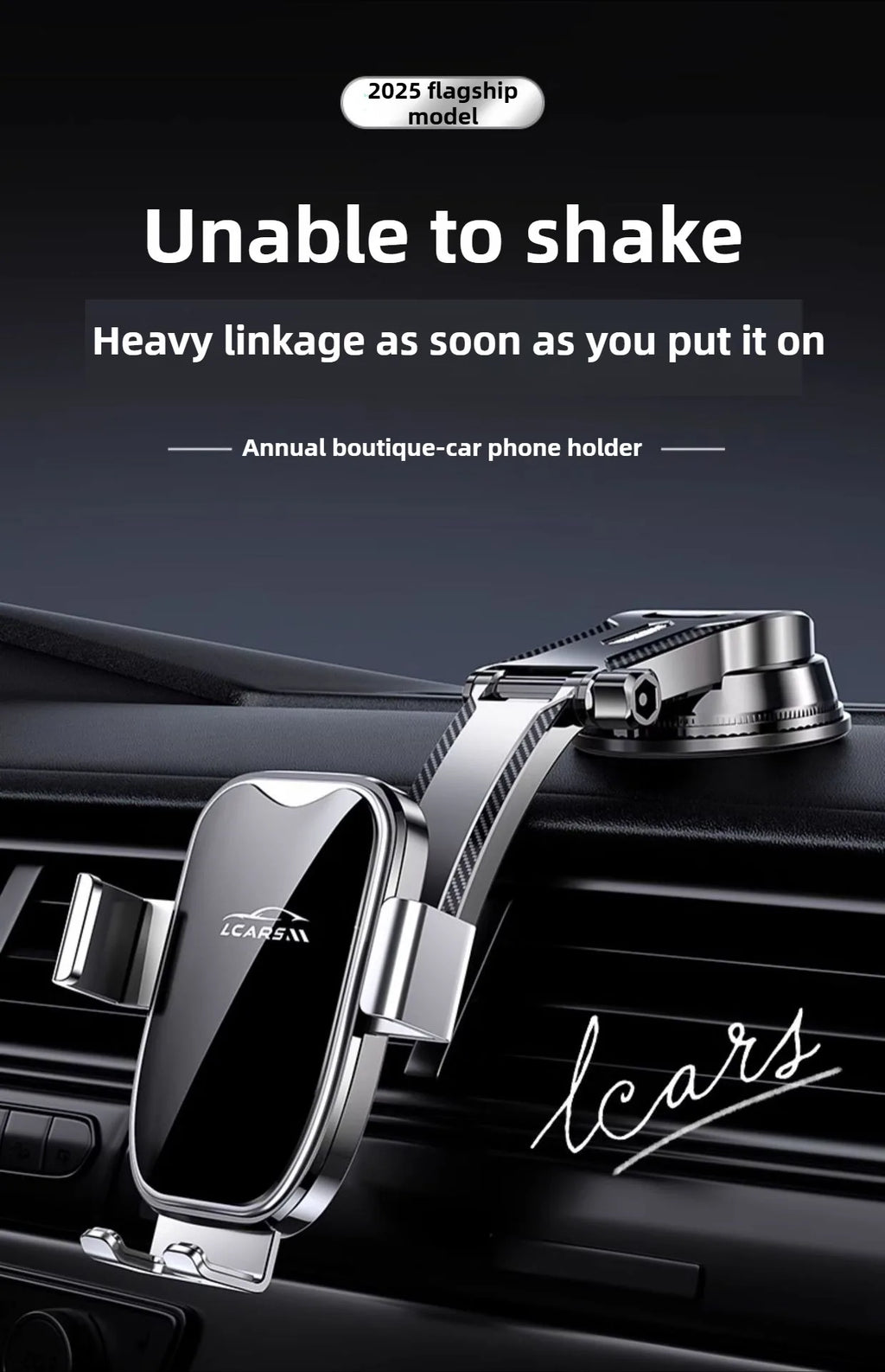 Car Phone Holder 360° Adjustable Car Phone Mount,Cell Phone Holders for Your Car for Dashboard Vent,All Smartphones & Car Models