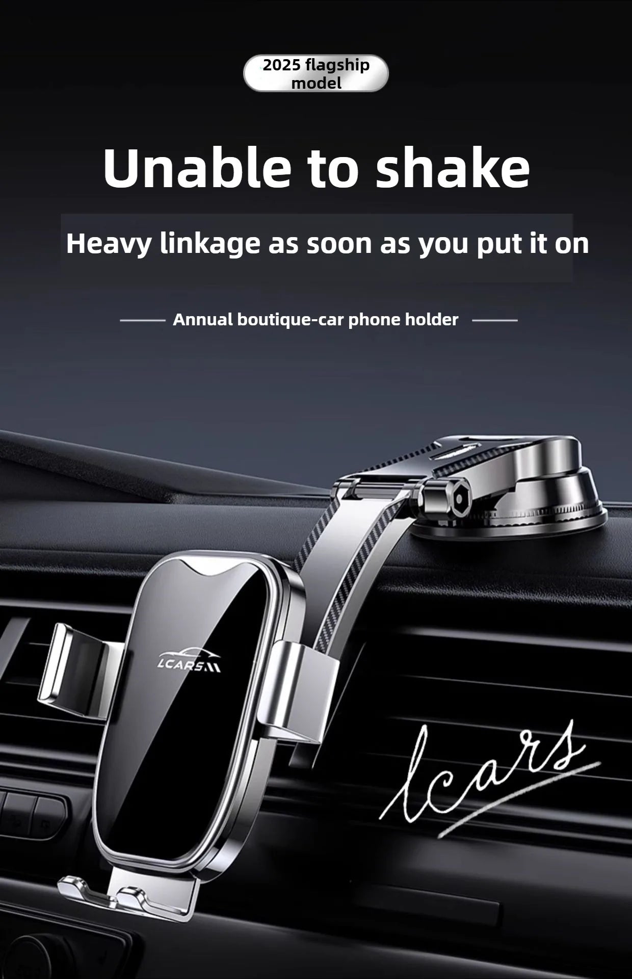 Car Phone Holder 360° Adjustable Car Phone Mount,Cell Phone Holders for Your Car for Dashboard Vent,All Smartphones & Car Models