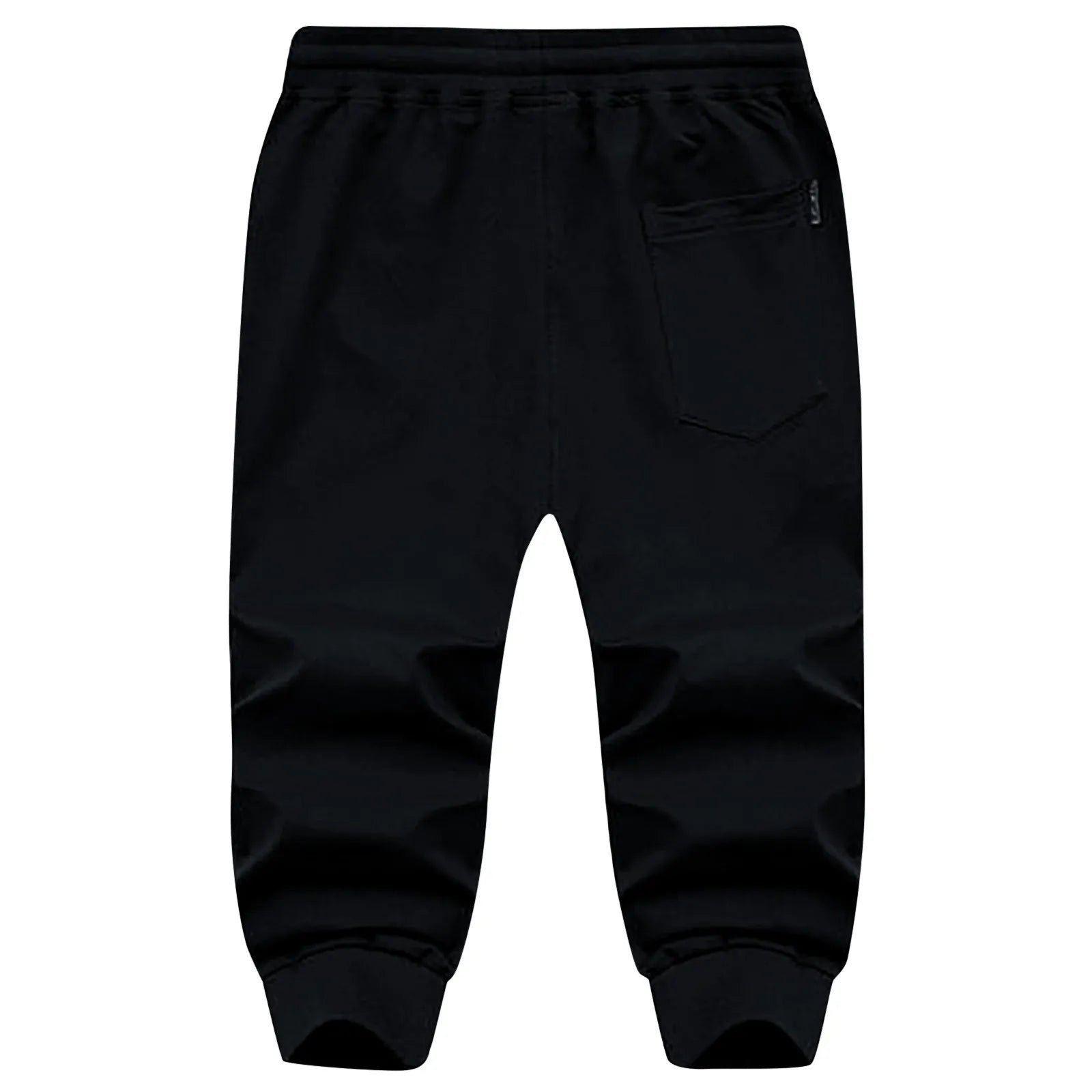 Men's Jogging Bottoms Cotton Hiking Trousers Outdoor Drawstring Elastic Camping Trekking Men Plus Size Workout Gym Short Pants