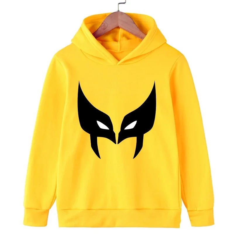 Deadpool & Wolverine New Children Hoodies Girl Boy Kids Fashion Pullover Autumn Winter Clothing Cartoons Casual Clothes Kid Tops